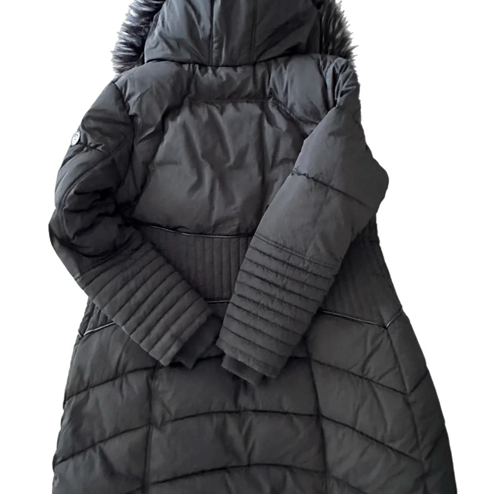 Noize Black Puffer Jacket with Faux Fur Trim - Picture 2 of 7